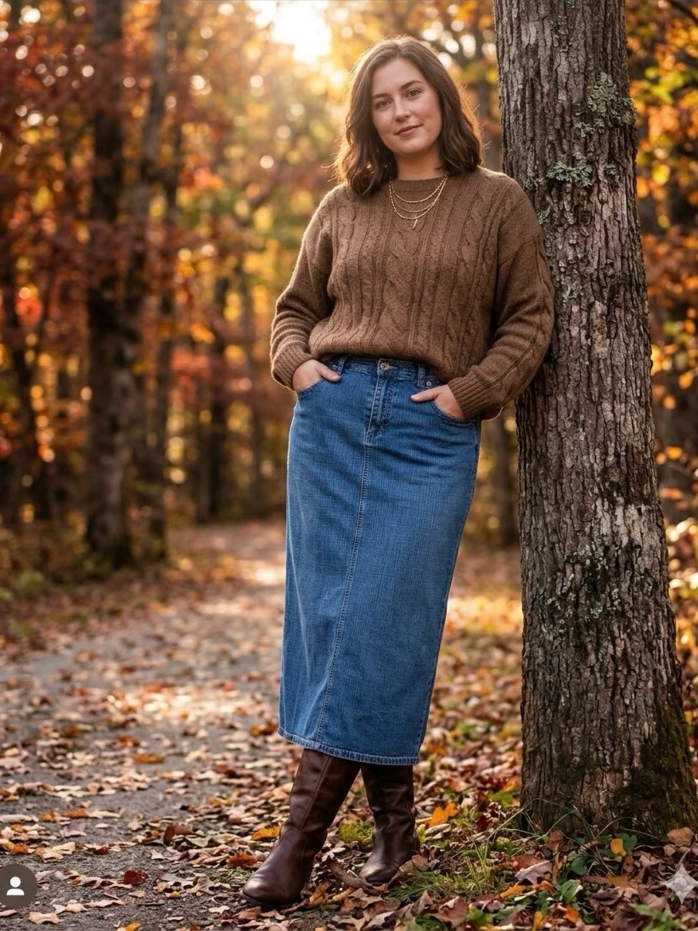 Sonoma Life Straight-Leg Denim Skirt